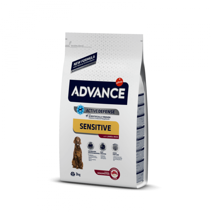 Advance Sensitive Cão Adulto - Borrego e Arroz