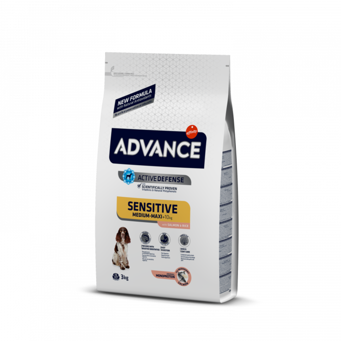 Advance Sensitive Cão Medium-Maxi Adulto - Salmão e Arroz