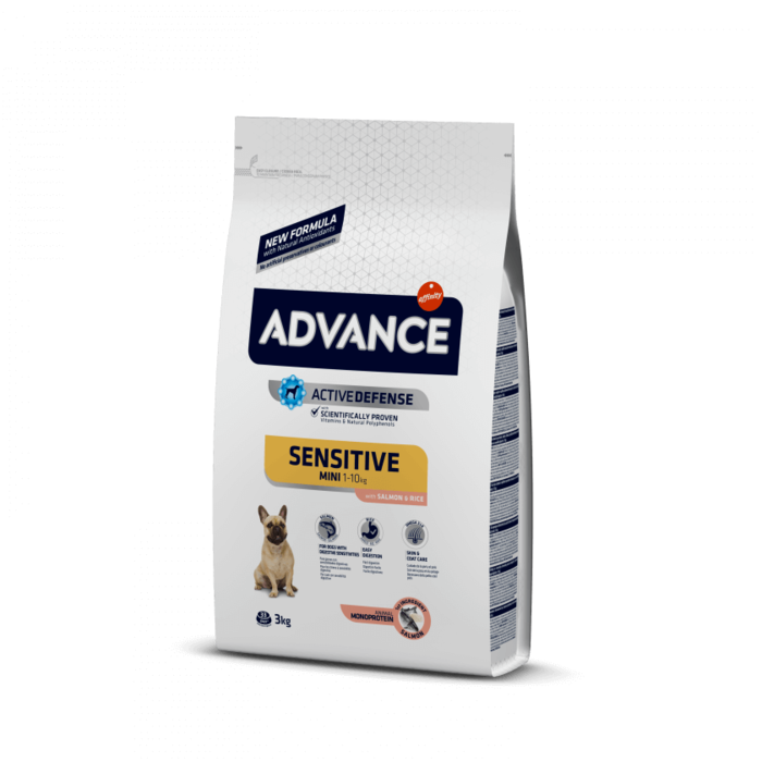Advance Sensitive Cão Mini Adulto - Salmão e Arroz