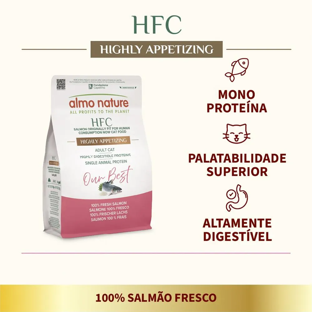 Almo Nature HFC Our Best Highly Appetizing Gato - Salmão