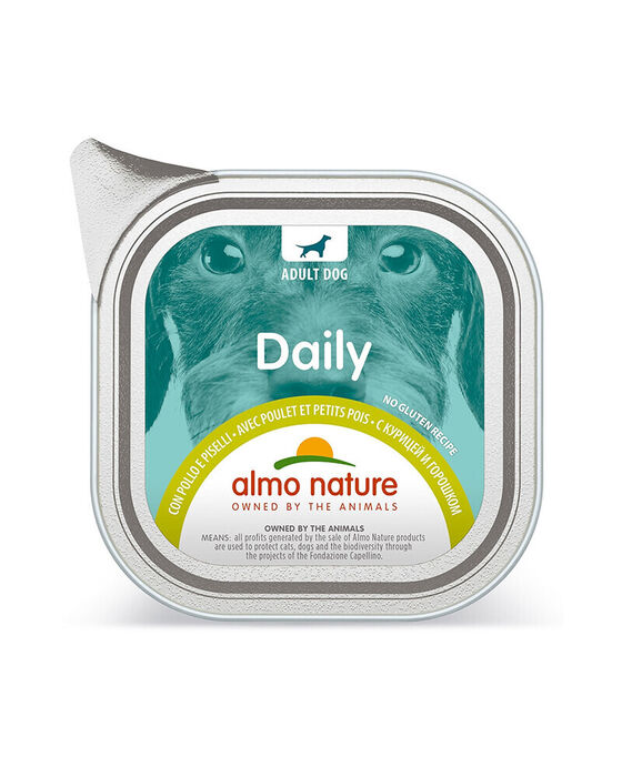 Almo Nature Daily Cão - Terrina Frango e Ervilhas