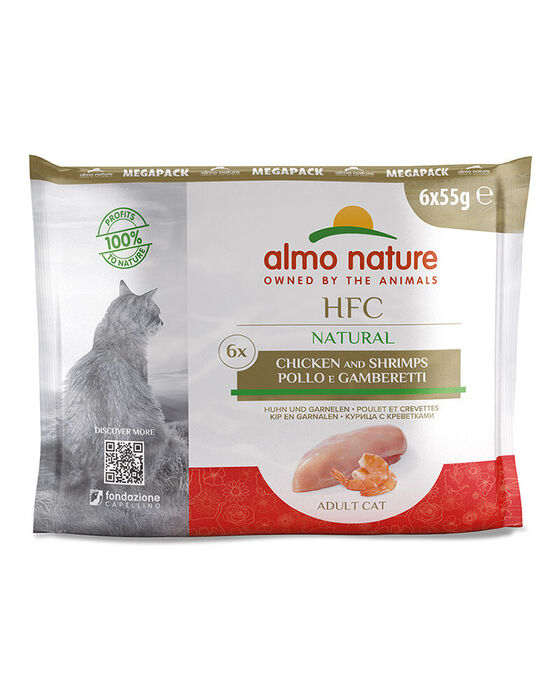 Almo Nature HFC Natural Gato - Megapack Frango e Camarão