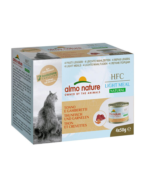 Almo Nature HFC Natural Light Gato - Atum e Camarão