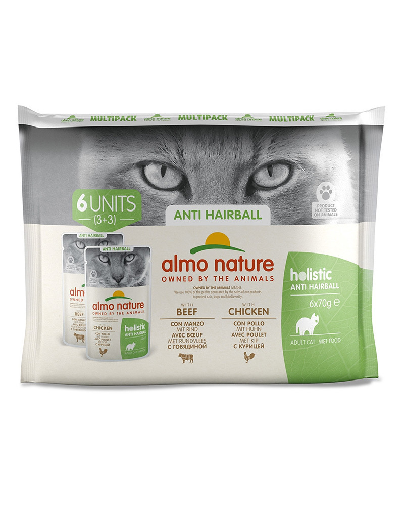 Almo Nature Holistic Anti-Hairball Gato - Multipack 0