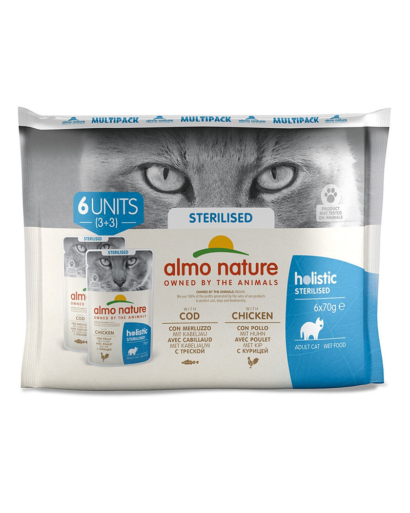 Almo Nature Holistic Gato Esterilizado - Multipack 0