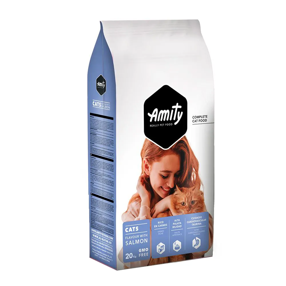 Amity Eco Line Cats Salmon