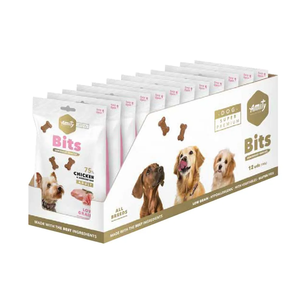 Amity Super Premium Bits Semi-moist Snacks - Chicken & Serrano Ham