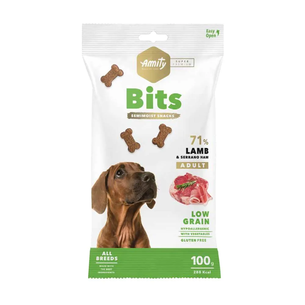 Amity Super Premium Bits Semi-moist Snacks - Lamb & Serrano Ham