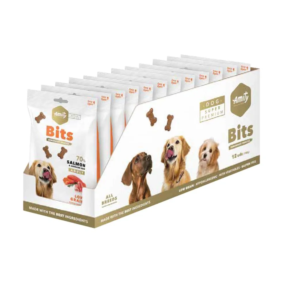 Amity Super Premium Bits Semi-moist Snacks - Salmon & Serrano Ham