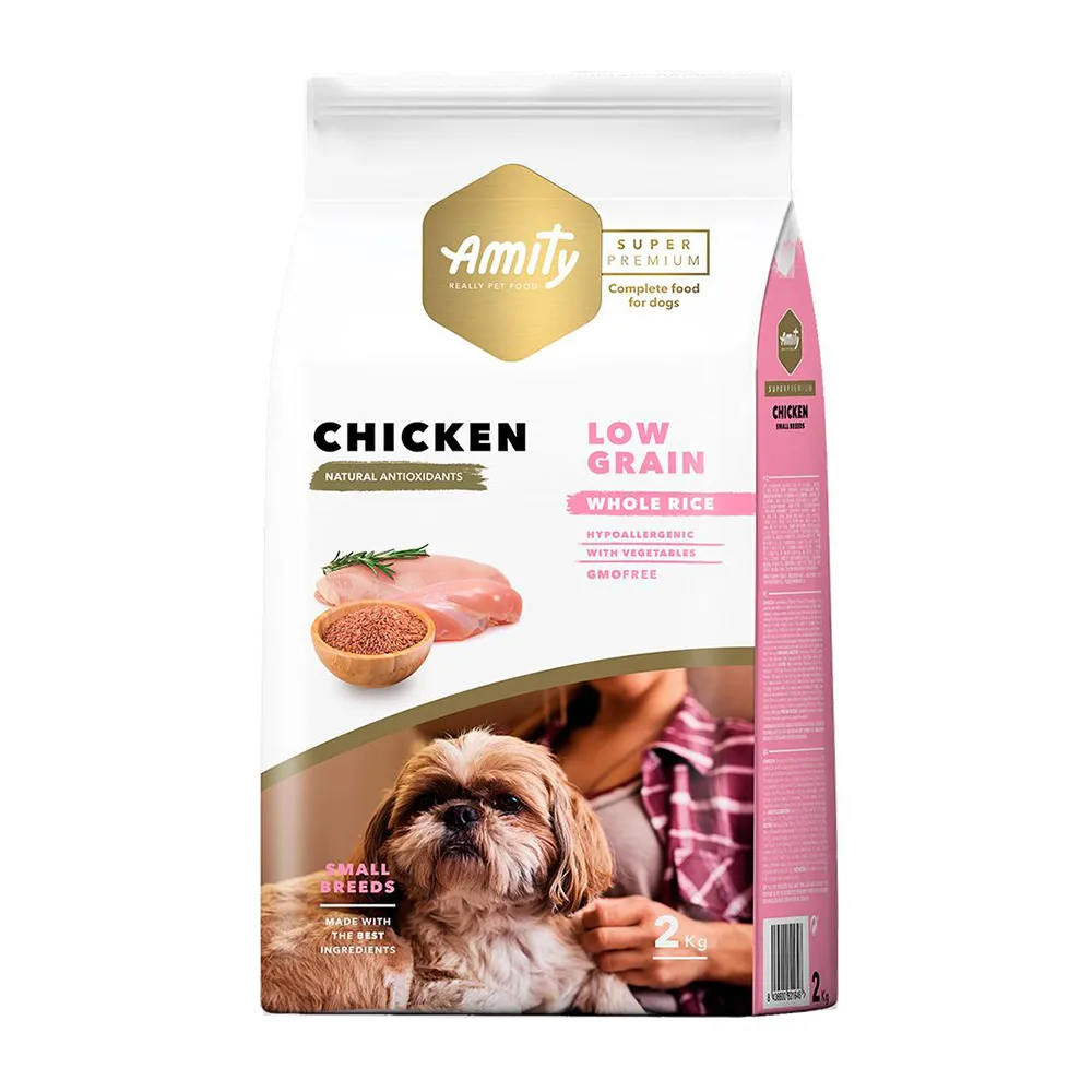 Amity Super Premium Low Grain Cão Mini Adulto Frango