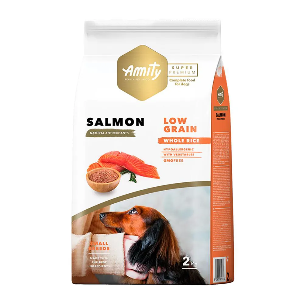 Amity Super Premium Low Grain Cão Mini Adulto - Salmão