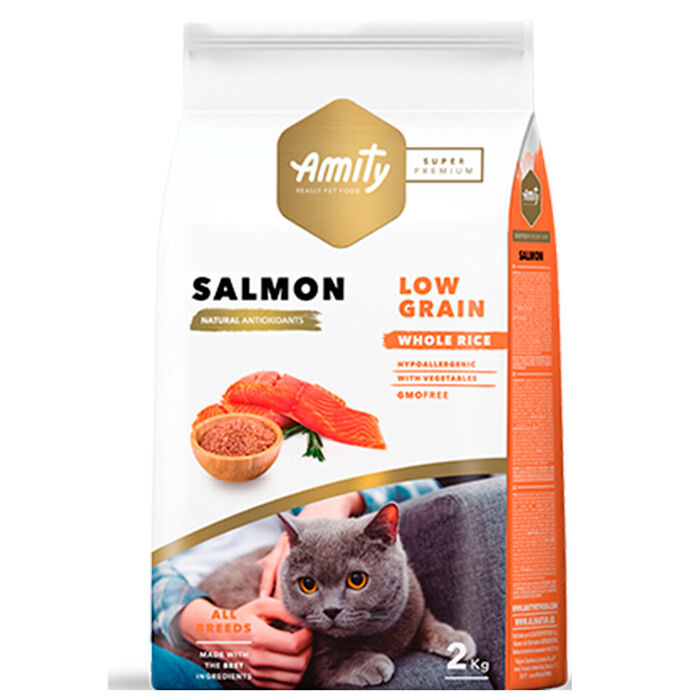 Amity Super Premium Low Grain Gato Adulto - Salmão