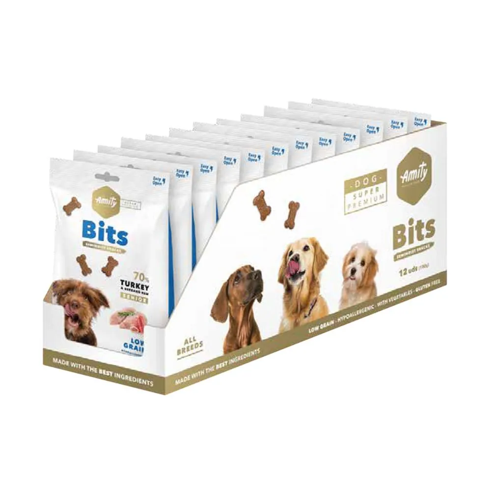 Amity Super Premium Senior Bits Semi-moist Snacks - Turkey & Serrano Ham