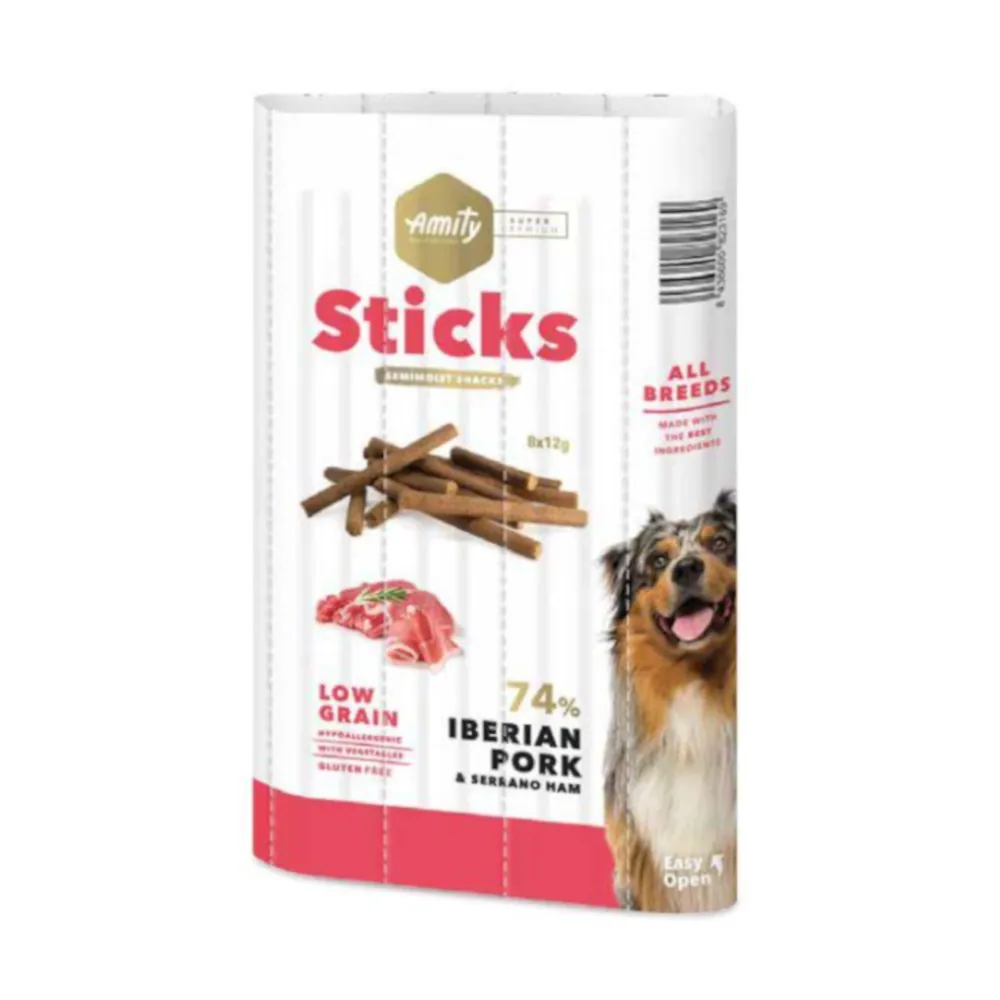 Amity Super Premium Sticks Semi-moist Snacks - Iberian Pork & Serrano Ham