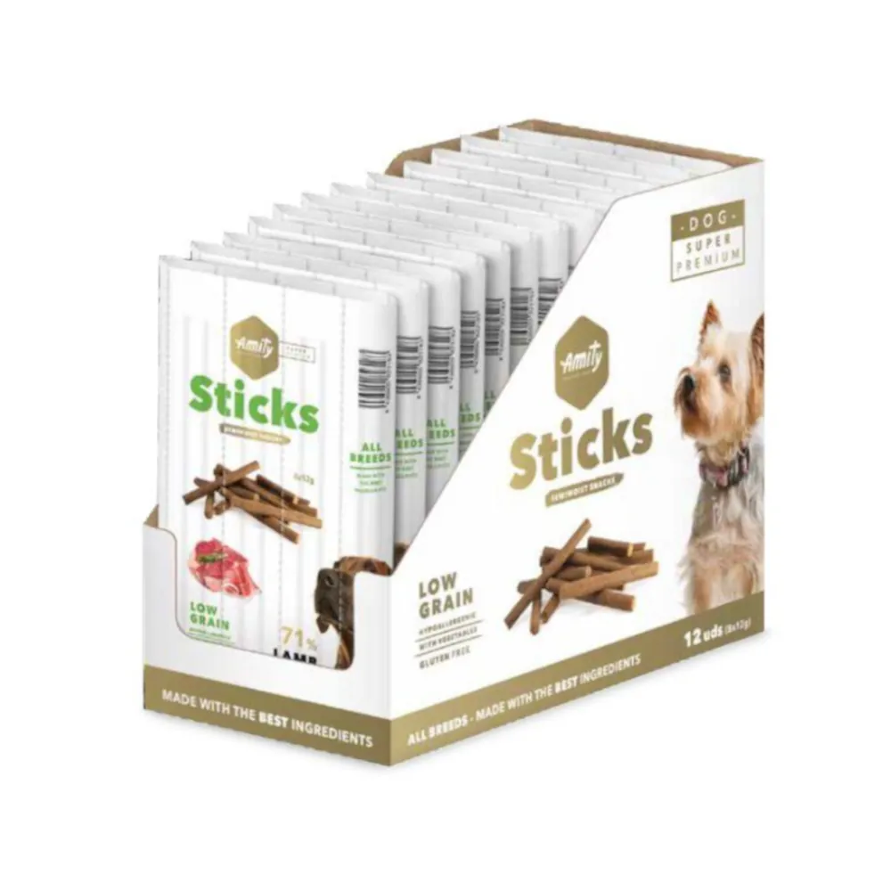 Amity Super Premium Sticks Semi-moist Snacks - Lamb & Serrano Ham