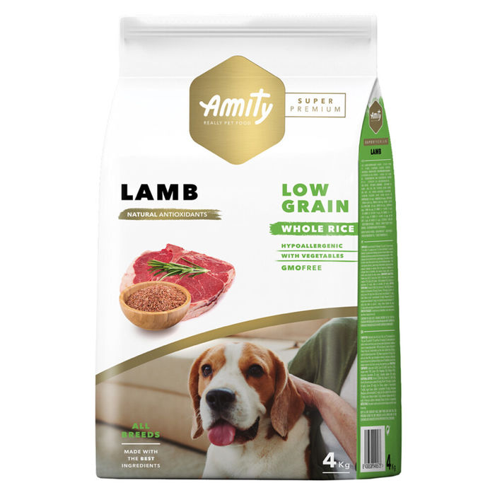 Amity Super Premium Low Grain Cão Adulto - Cordeiro