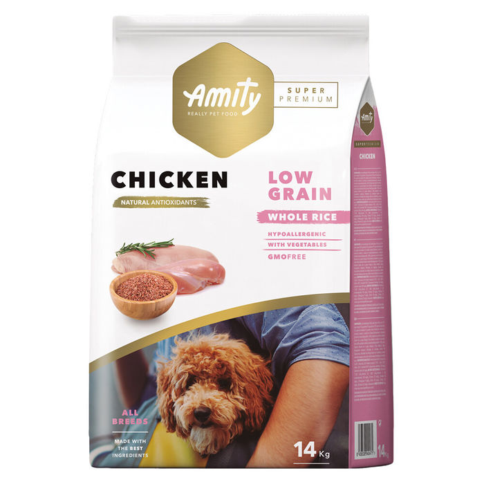Amity Super Premium Low Grain Cão Adulto - Frango