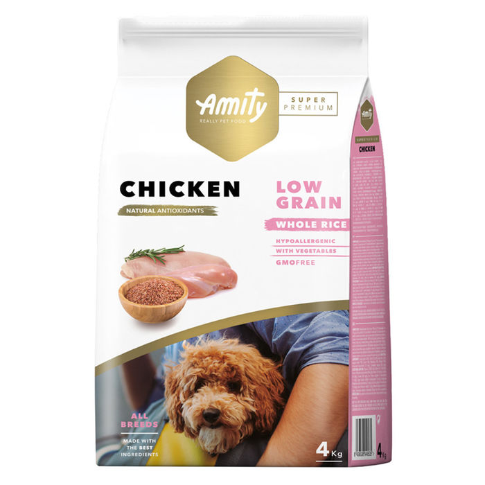 Amity Super Premium Low Grain Cão Adulto - Frango
