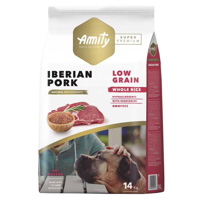 Amity Super Premium Low Grain Cão Adulto - Porco Ibérico