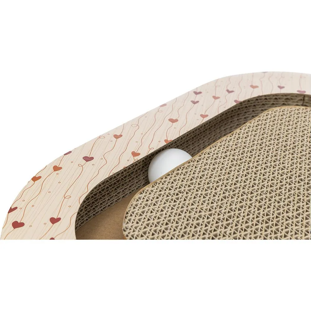 Arranhador Triangular em Cartão Valentine com Bolas - Trixie