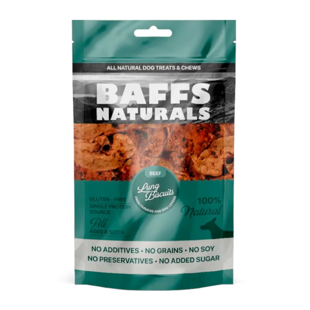Baffs Naturals - Beef Lung Biscuits