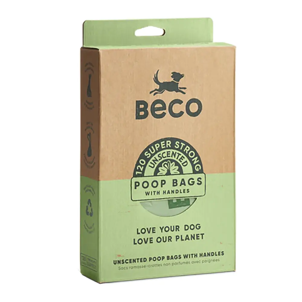 Beco Pets - Sacos com Asas Biodegradáveis para Dejetos
