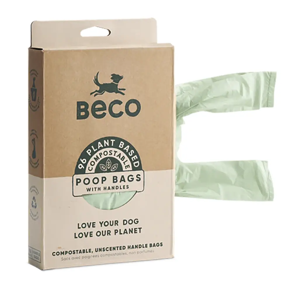 Beco Pets - Sacos com Asas Compostáveis para Dejetos