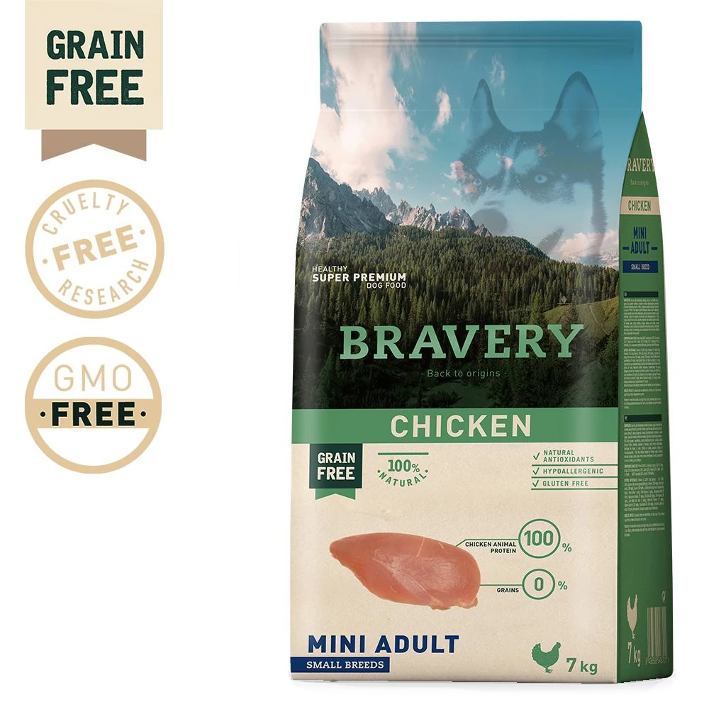 Bravery Cão Adulto Mini-Pequeno - Frango