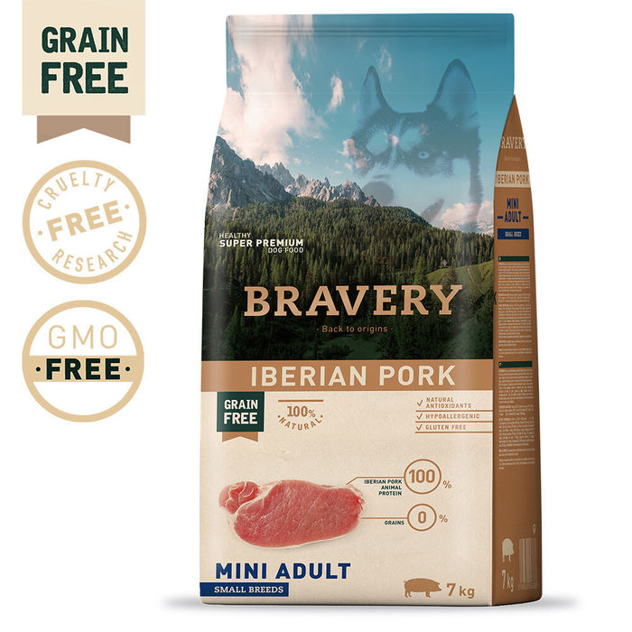 Bravery Cão Adulto Mini-Pequeno - Porco Ibérico