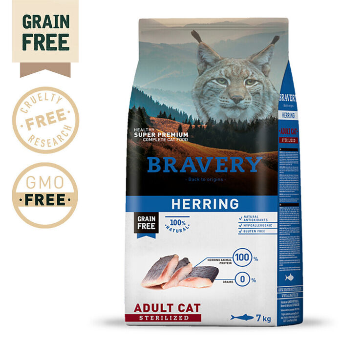 Bravery Gato Adulto Esterilizado - Arenque