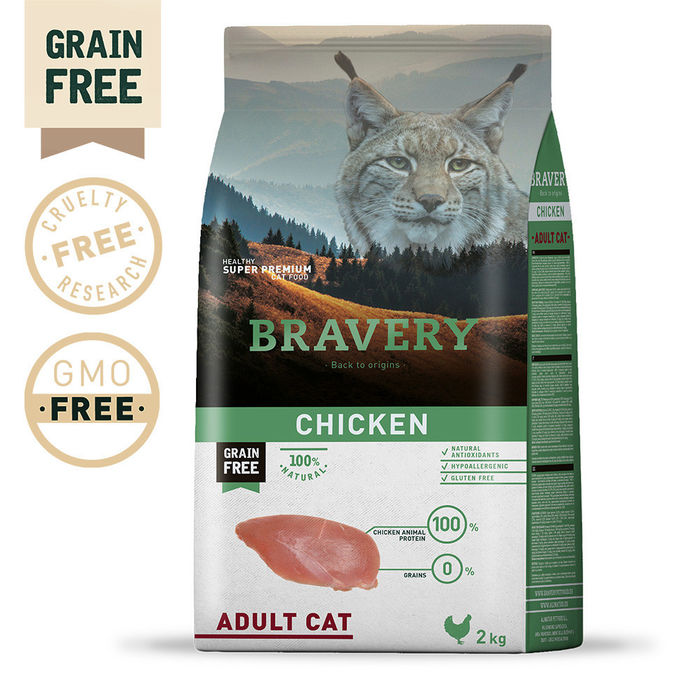 Bravery Gato Adulto - Frango