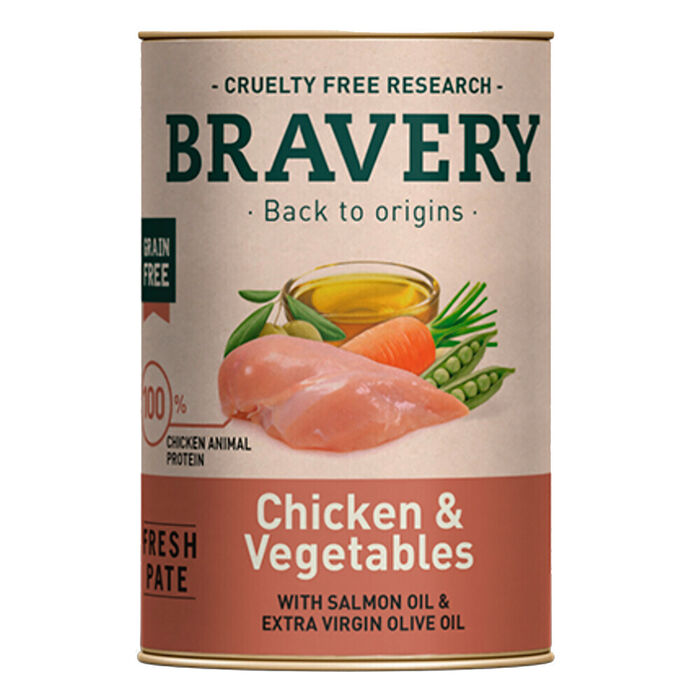 Bravery Wet Cão - Frango e Vegetais