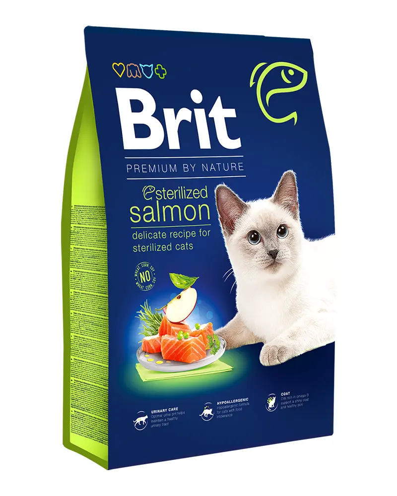 Brit Blue Nature Cat Sterilized Salmon