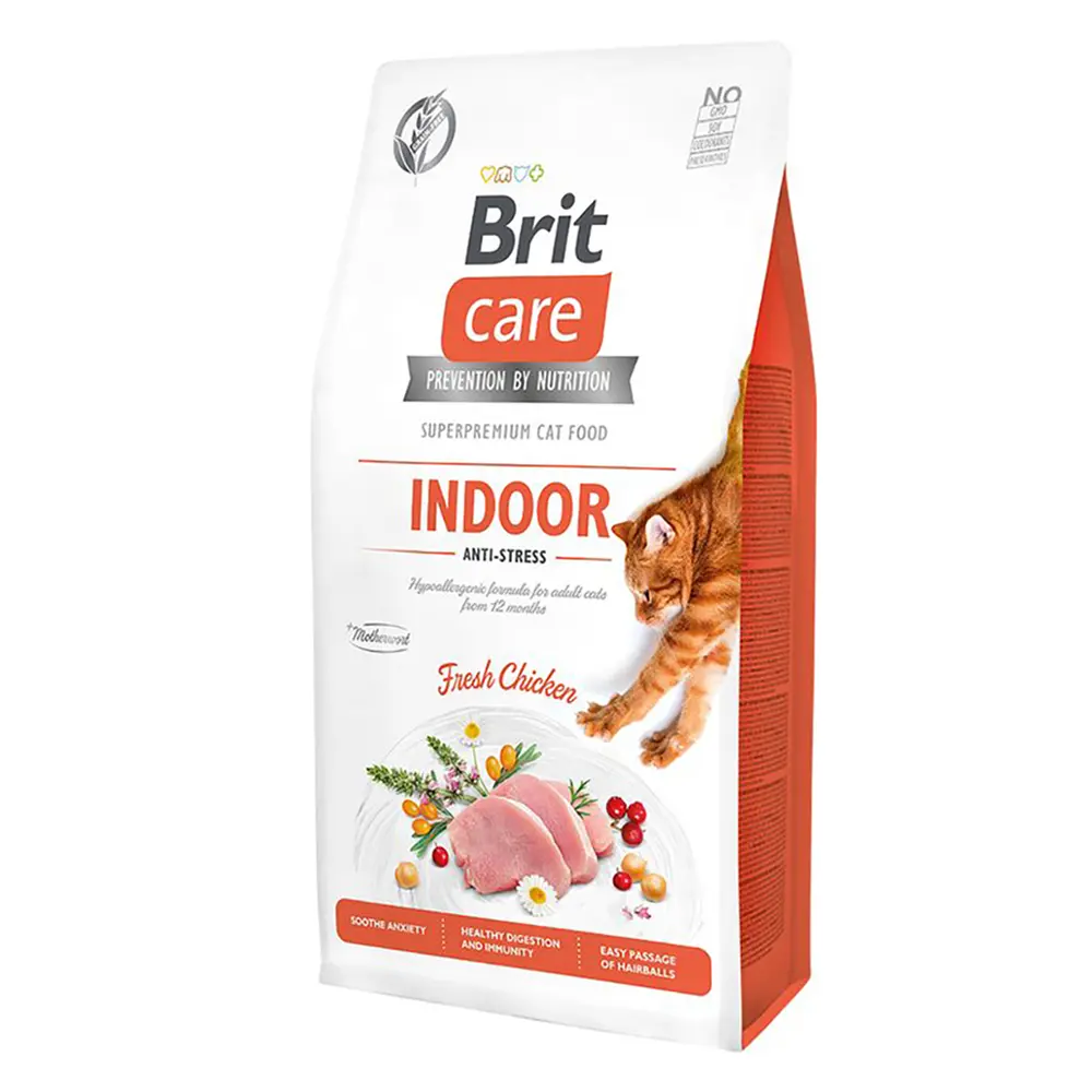 Brit Care Cat Grain-Free Indoor Anti-Stress - Chicken & Peas