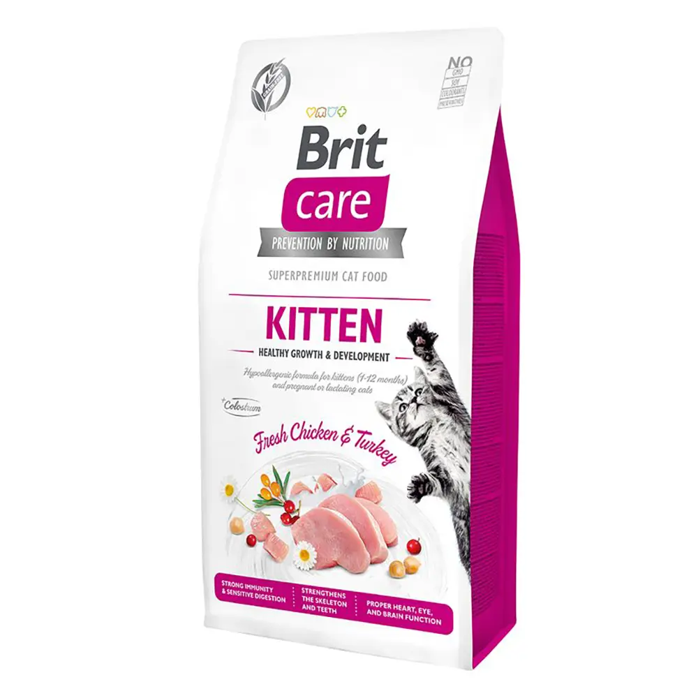 Brit Care Cat Grain Free Kitten Gentle Digestion & Strong Immunity - Salmon