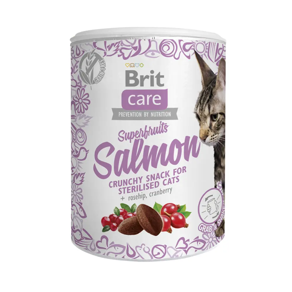Brit Care Cat Snack Superfruits Salmon