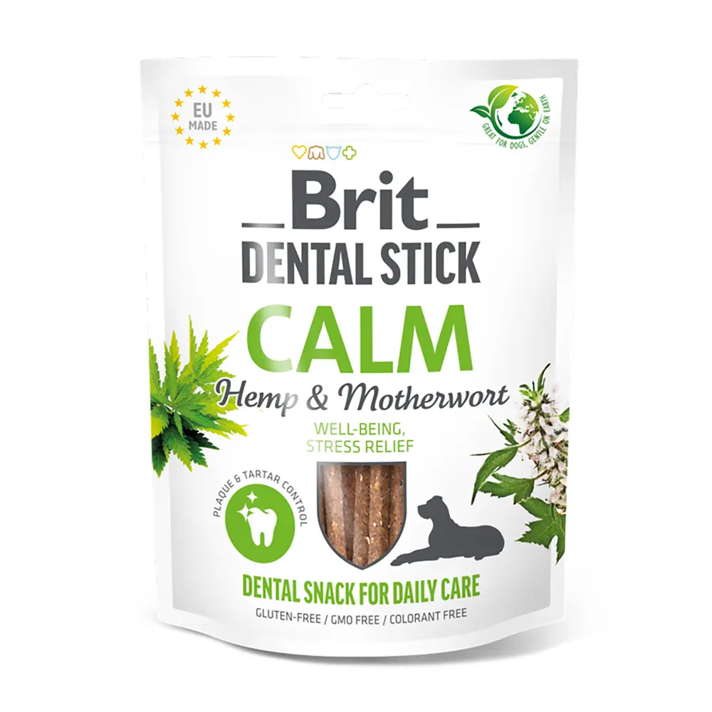 Brit Care Dog Dental Stick Calm with Hemp & Motherwort