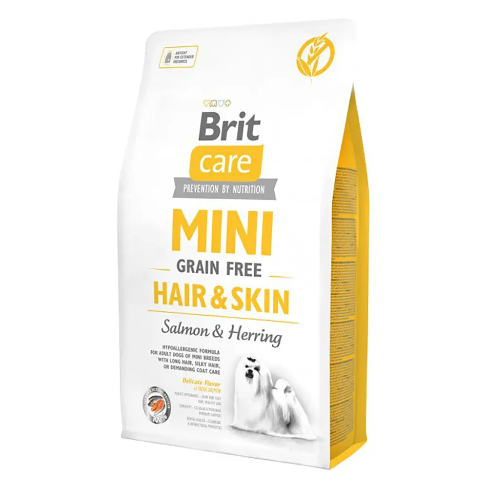 Brit Care Dog Mini Hair & Skin Grain-Free - Salmon & Herring