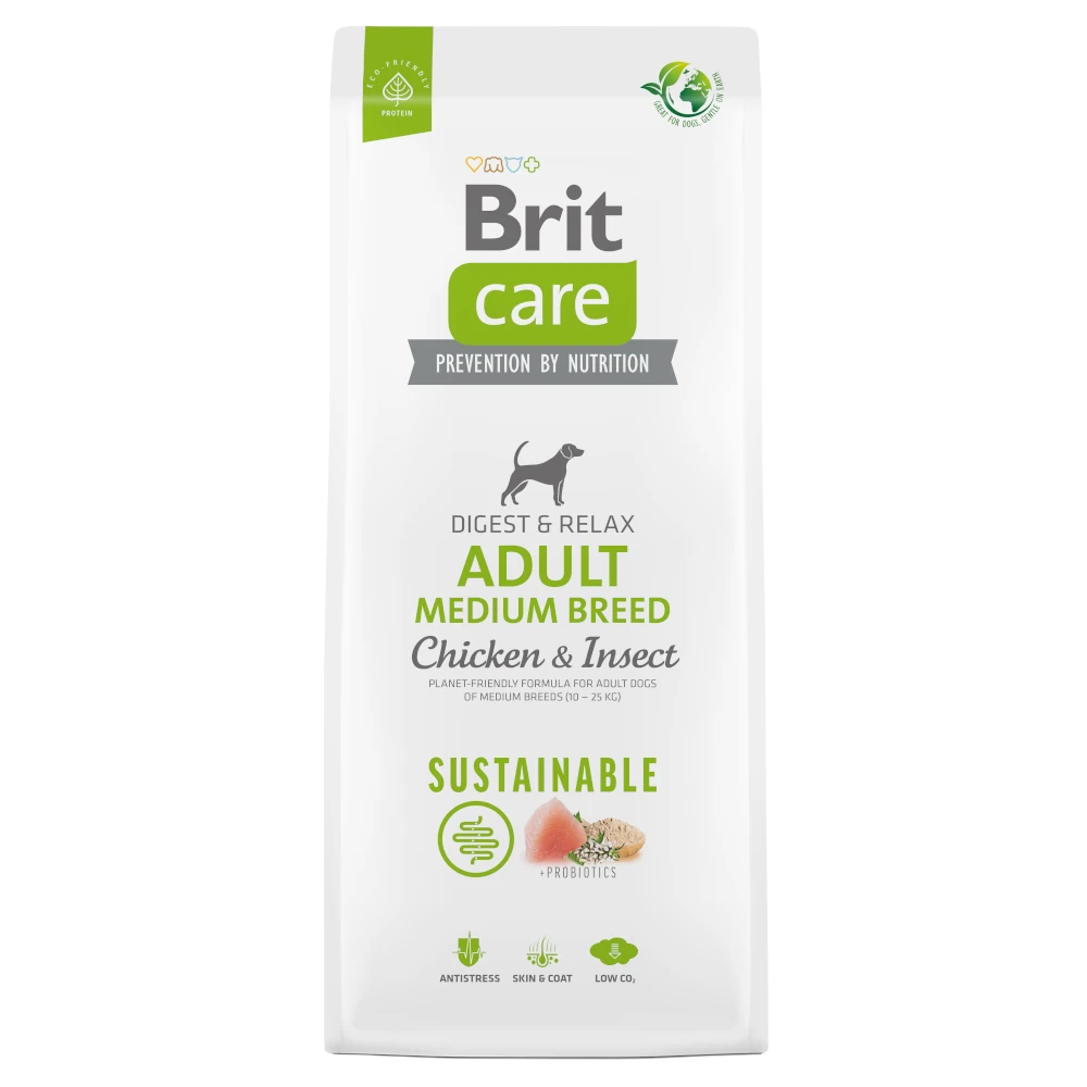 Brit Care Dog Sustainable Adult Medium Breed - Chicken & Insect