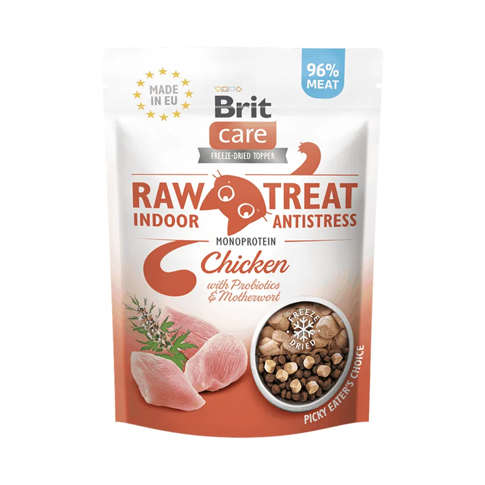 Brit Care Raw Treat Cat Indoor & Antistress - Chicken