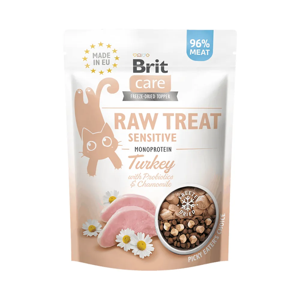 Brit Care Raw Treat Cat Sensitive - Turkey