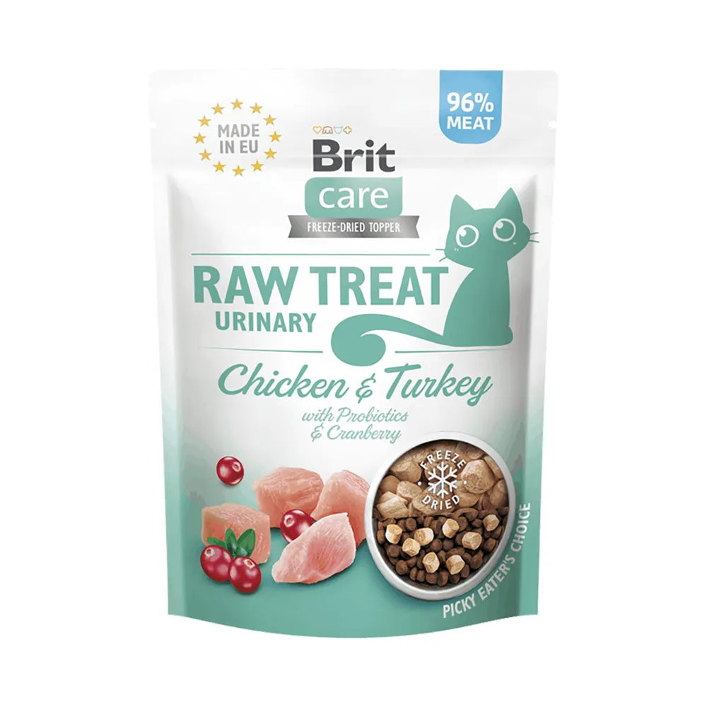 Brit Care Raw Treat Cat Urinary - Chicken & Turkey