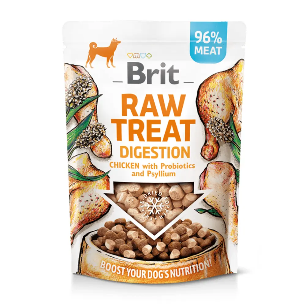 Brit Care Raw Treat Digestion Freeze Dried - Chicken with Probiotics