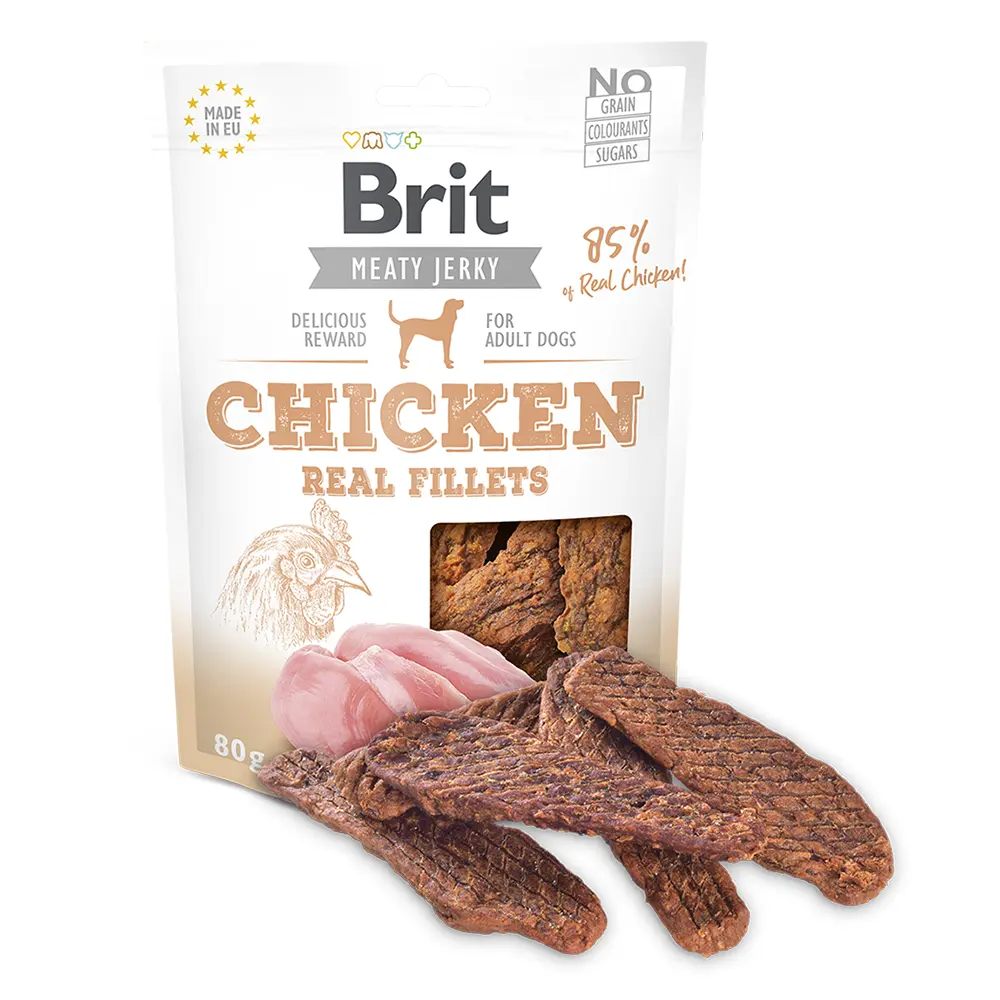 Brit Dog Meat Jerky Snack Chicken Fillets