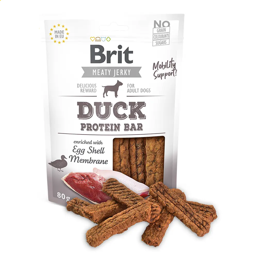 Brit Dog Meat Jerky Snack Duck Protein Bar