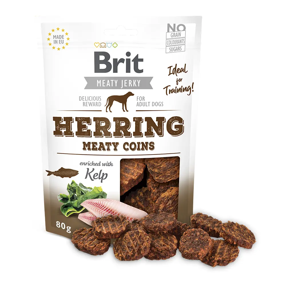 Brit Dog Meat Jerky Snack Herring Meaty Coins
