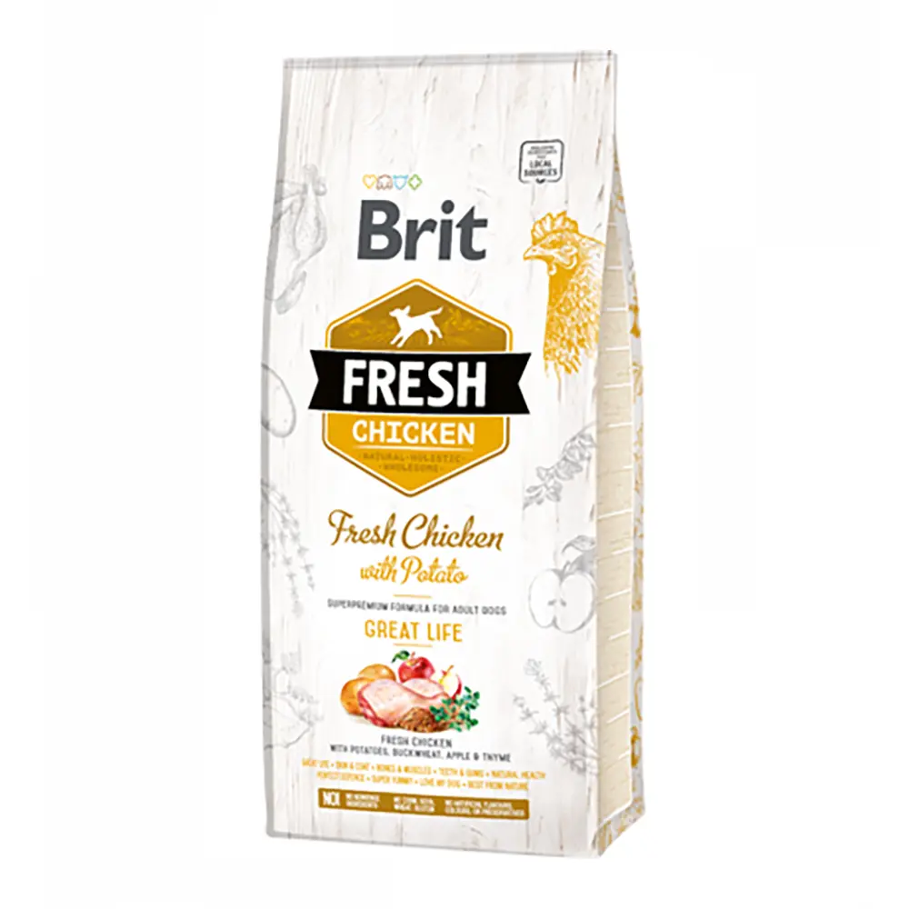 Brit Fresh Dog Adult Great Life with Chicken & Potato