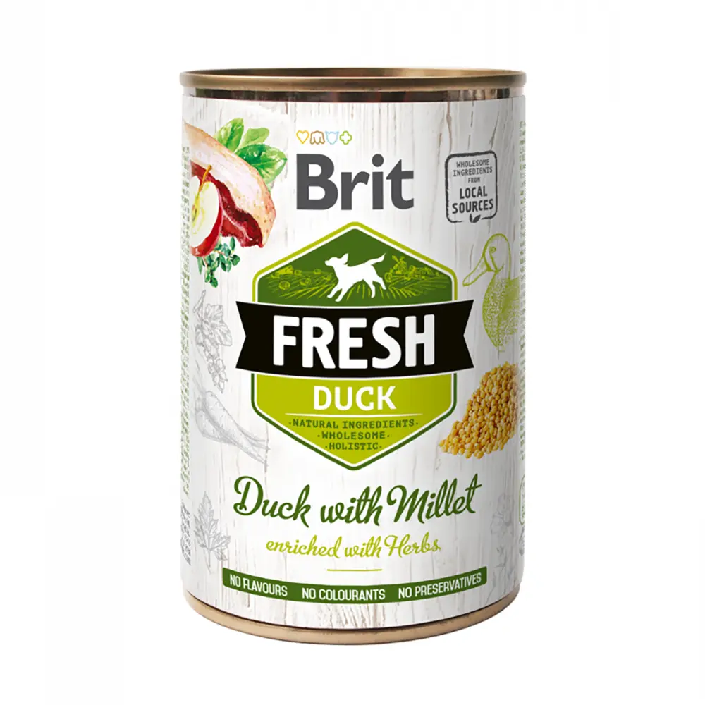Brit Fresh Dog Duck with Millet