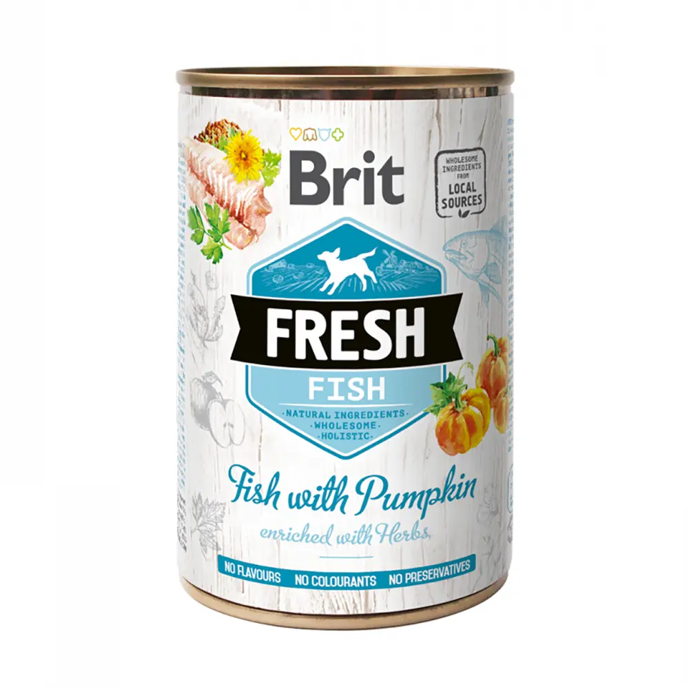 Brit Fresh Dog Fish with Pumpkin