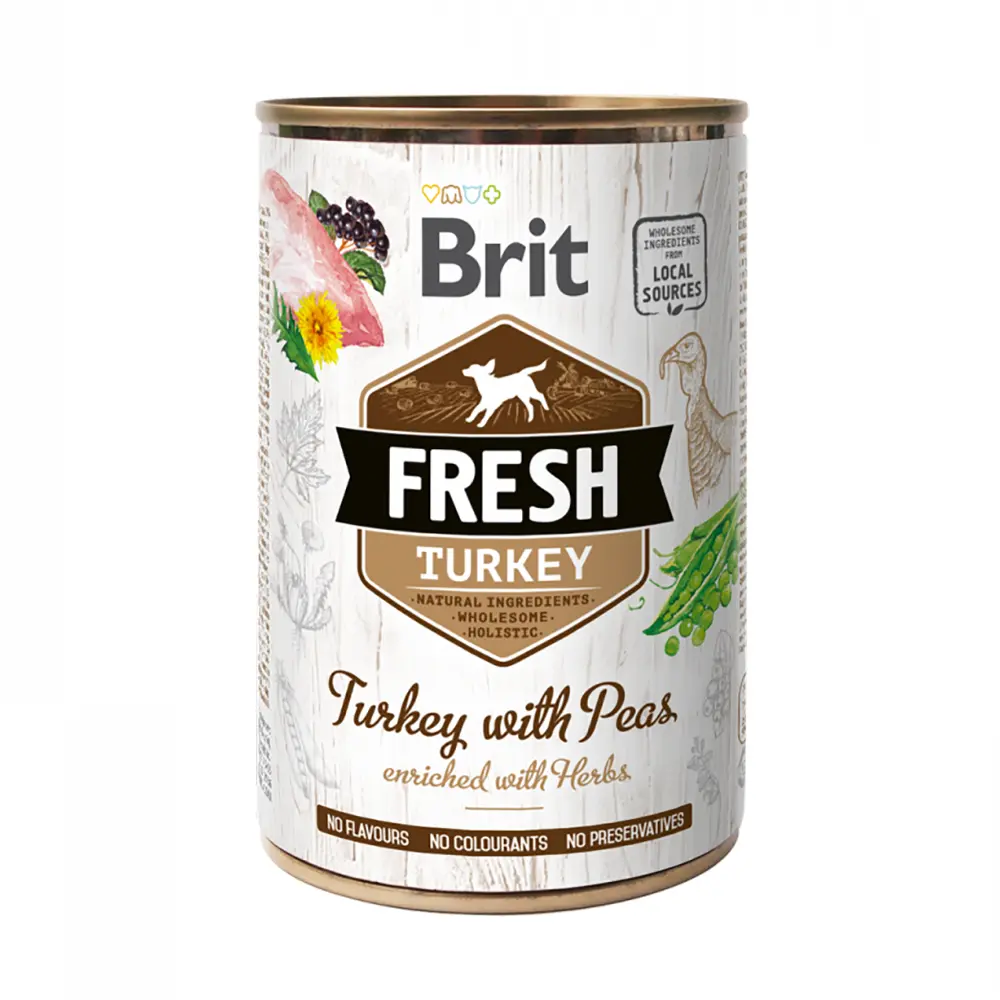 Brit Fresh Dog Turkey with Peas